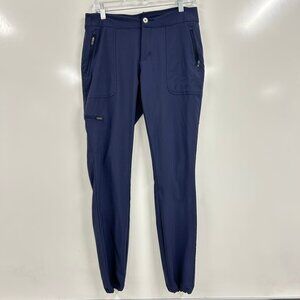 Columbia Women’s Size 8 Navy Blue Lightweight Hiking Pants Zip Pocket Outdoor